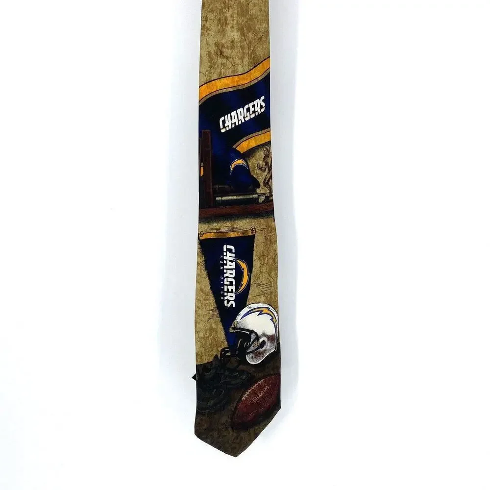 Vintage San Diego Chargers Silk NFL Tie NWT